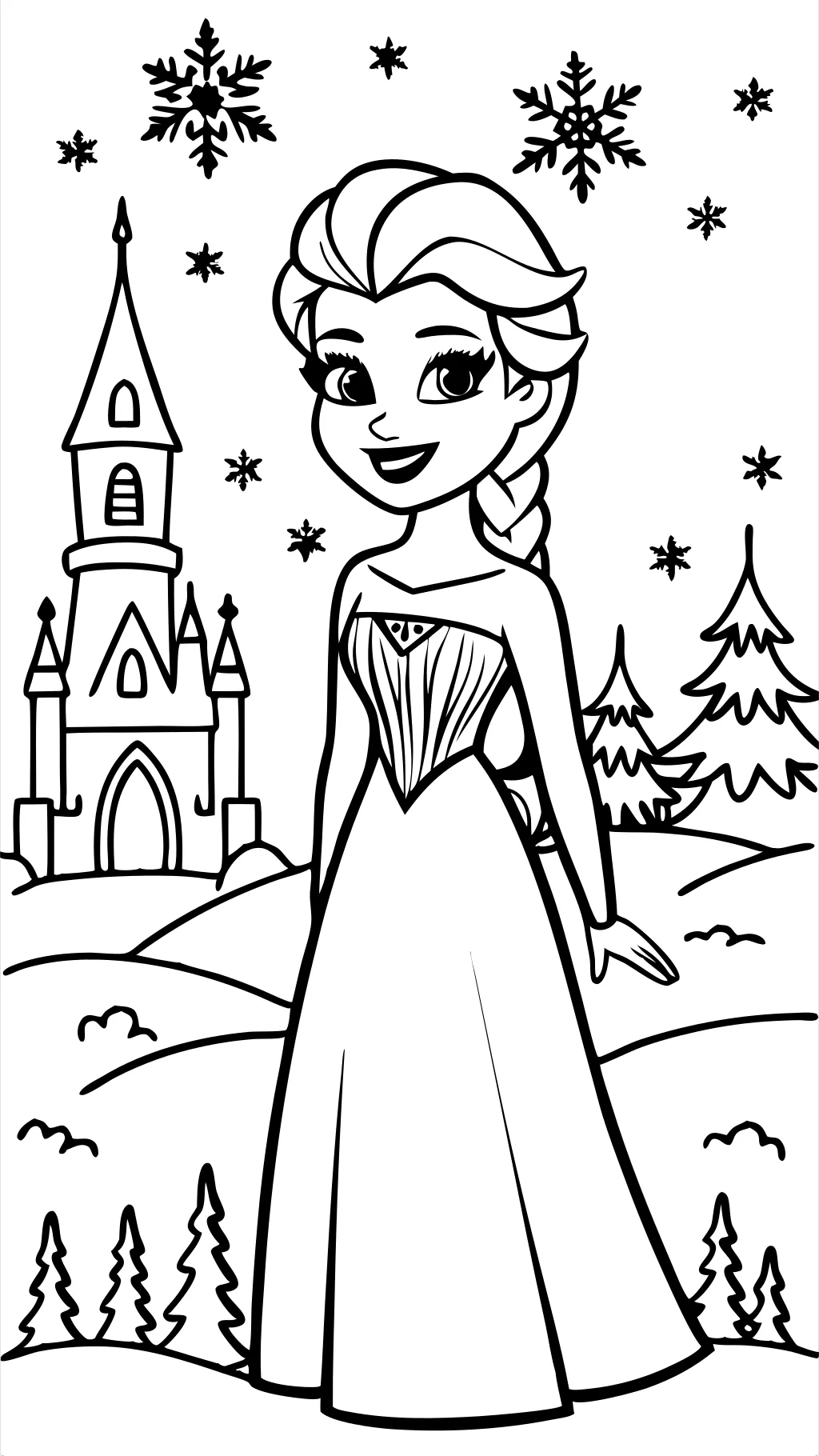 free printable coloring pages elsa